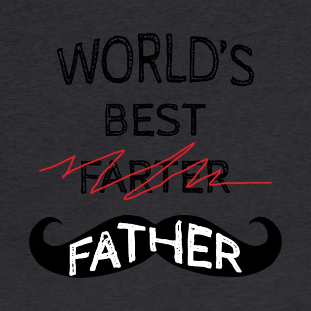 Worlds best Farter Gift for Father Printed | Father's day Gift by Houndhand-Y